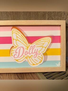 Dolly Parton Signature Butterfly Framed Wall Art by DG 2026